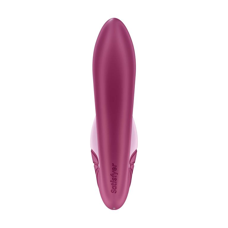 Вибратор с вакуумным стимулятором Satisfyer Supernova (ягодный)