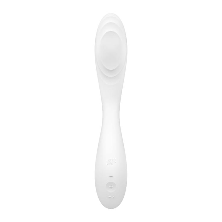 Вибромассажер Satisfyer Rrrolling Pleasure с движущимся шариком для стимуляции точки G (белый)