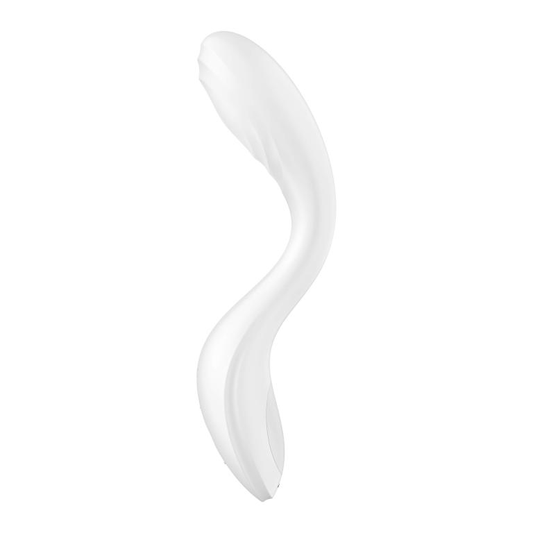 Вибромассажер Satisfyer Rrrolling Pleasure с движущимся шариком для стимуляции точки G (белый)