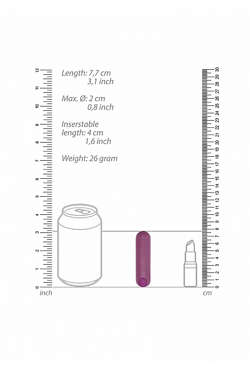 Перезаряжаемая вибропуля BGT - 7 Speed Rechargeable Bullet