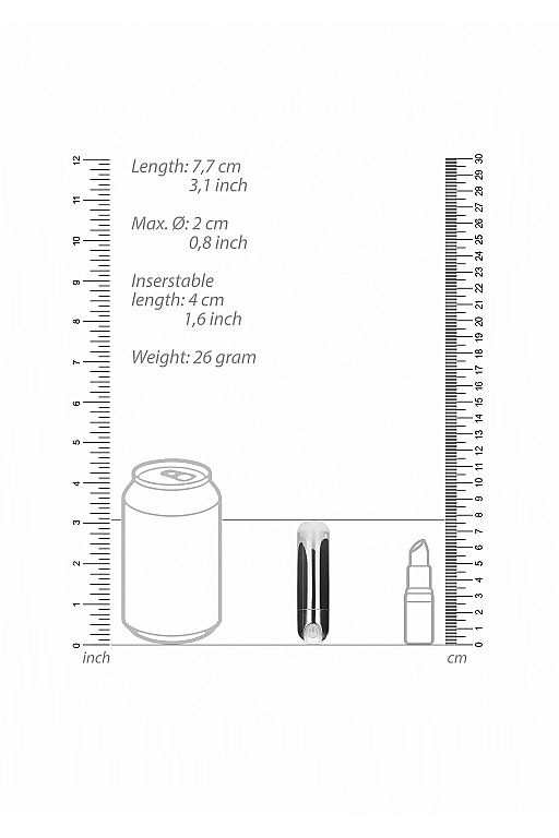 Перезаряжаемая вибропуля BGT - 7 Speed Rechargeable Bullet