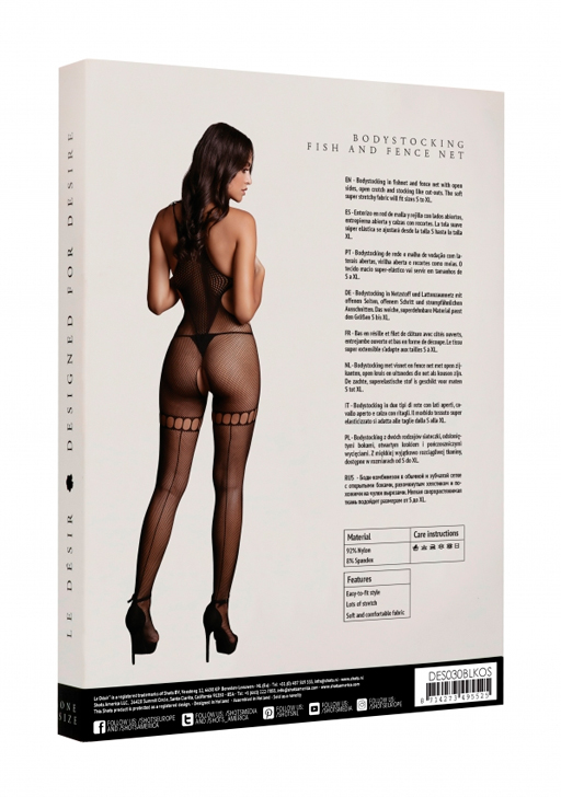 Кетсьюит (боди-комбинезон) Net High Neck Bodystocking - O/S