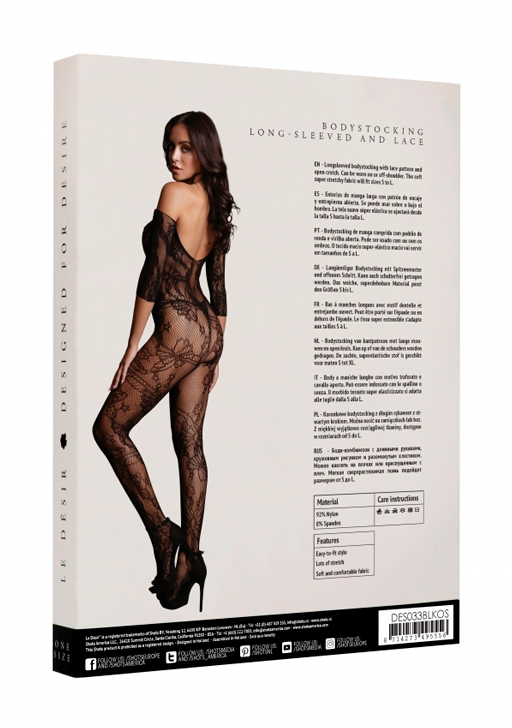 Кетсьюит (боди-комбинезон) Lace Sleeved Bodystocking