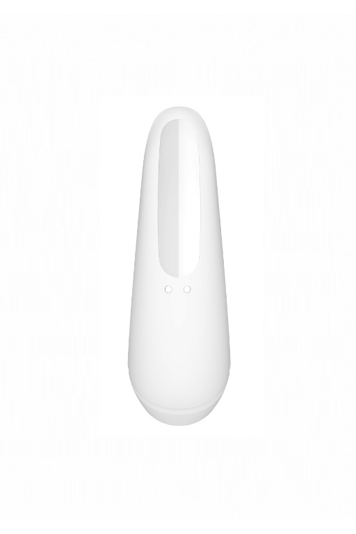 Вакуумно-волновой стимулятор Satisfyer Curvy 1+ с возможностью управления через приложение - белый