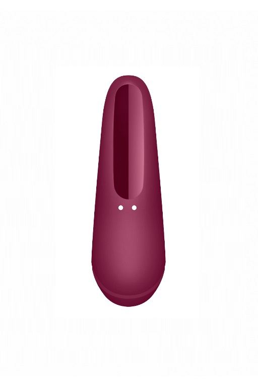 Вакуумно-волновой стимулятор Satisfyer Curvy 1+ с возможностью управления через приложение - красный