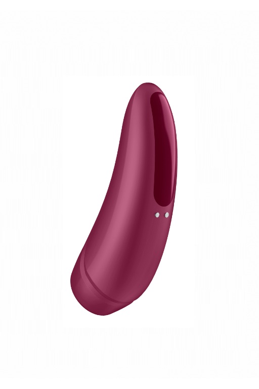 Вакуумно-волновой стимулятор Satisfyer Curvy 1+ с возможностью управления через приложение - красный