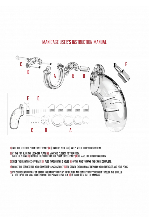 Мужской пояс верности Cock Cage  Model 02 Chastity 3.5"