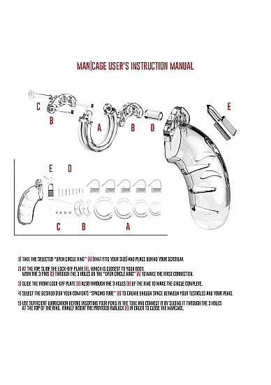 Мужской пояс верности Cock Cage Model 04 Chastity 4.5"