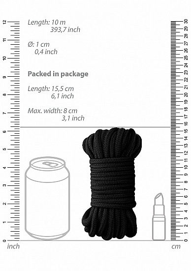 Веревка для связывания Thick Bondage Rope 10 м.