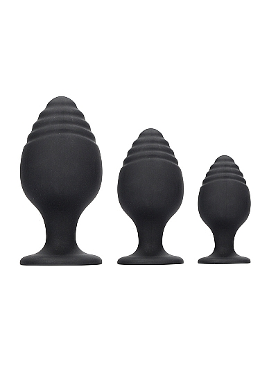 Набор анальных пробок Rippled Butt Plug Set