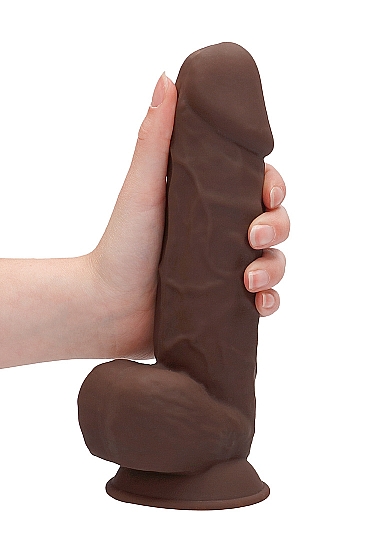 Фаллоимитатор Silicone Dildo With Balls - 21,6 см.