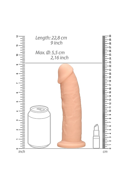 Фаллоимитатор без мошонки Silicone Dildo Without Balls - 22,8 см.