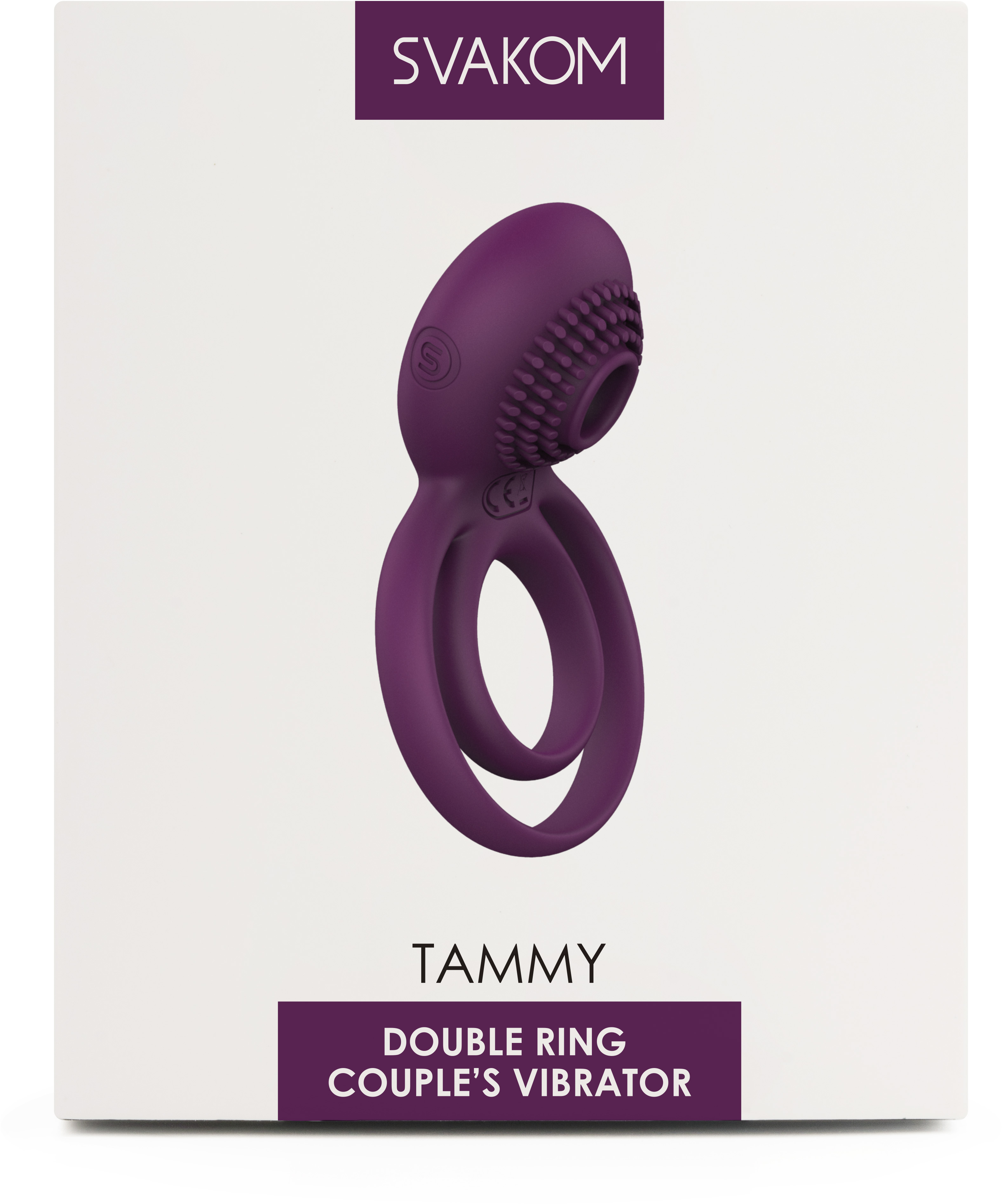 Двойное эрекционное виброкольцо Tammy Violet