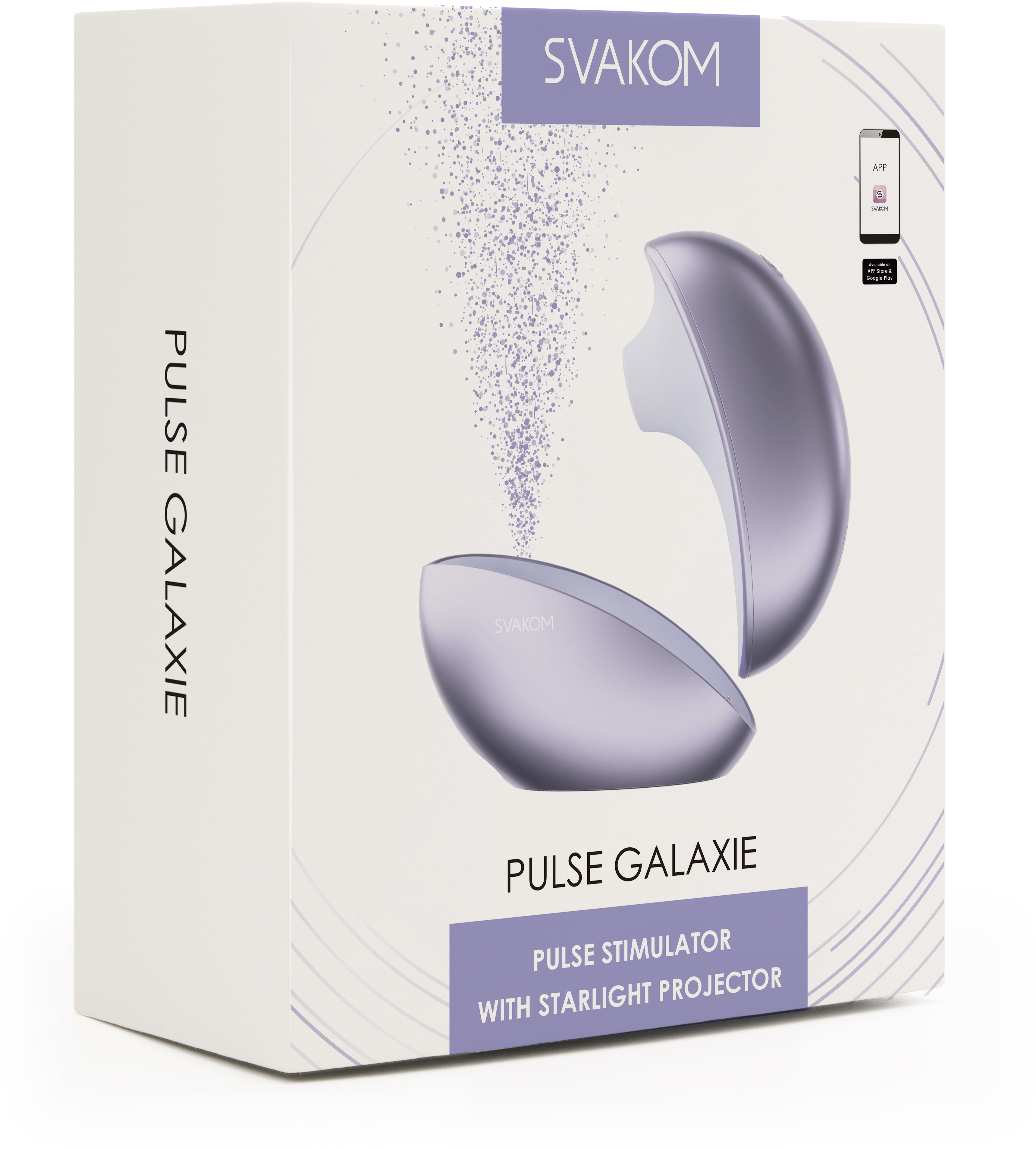 Вакуумно-волновой стимулятор Pulse Galaxie Metallic Lilac  с проекцией звёздного неба