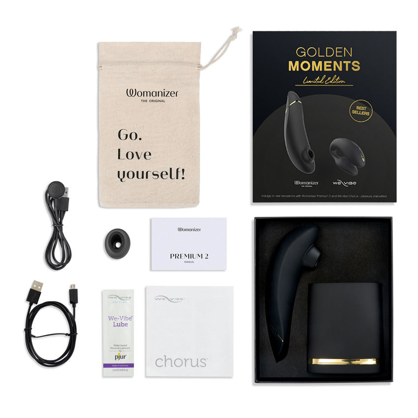 Набор We Vibe Golden Moments Collection с Womanizer premium и We-vibe Chorus Black