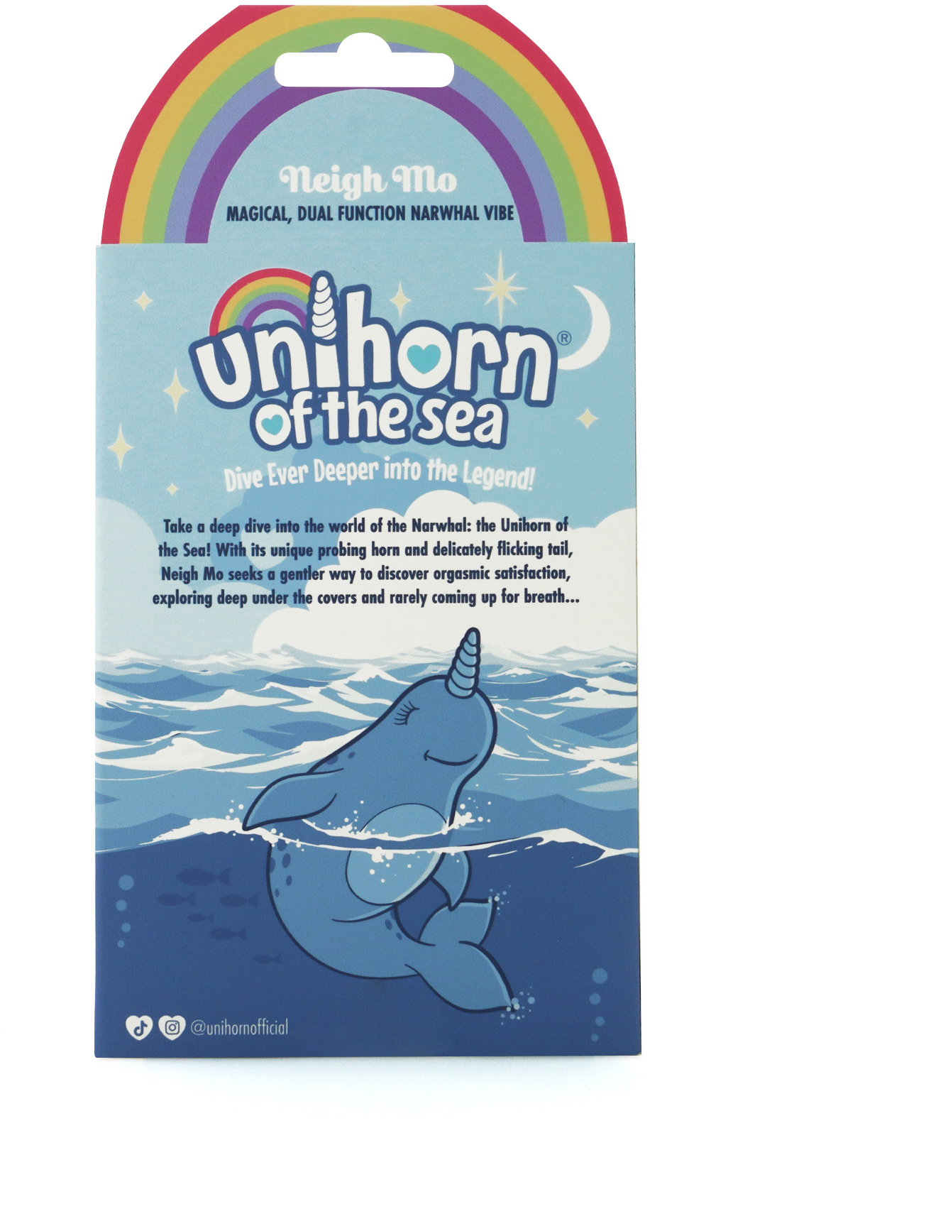 Вибромассажер  Unihorn of the Sea – Neigh Mo с точечной стимуляцией, голубой