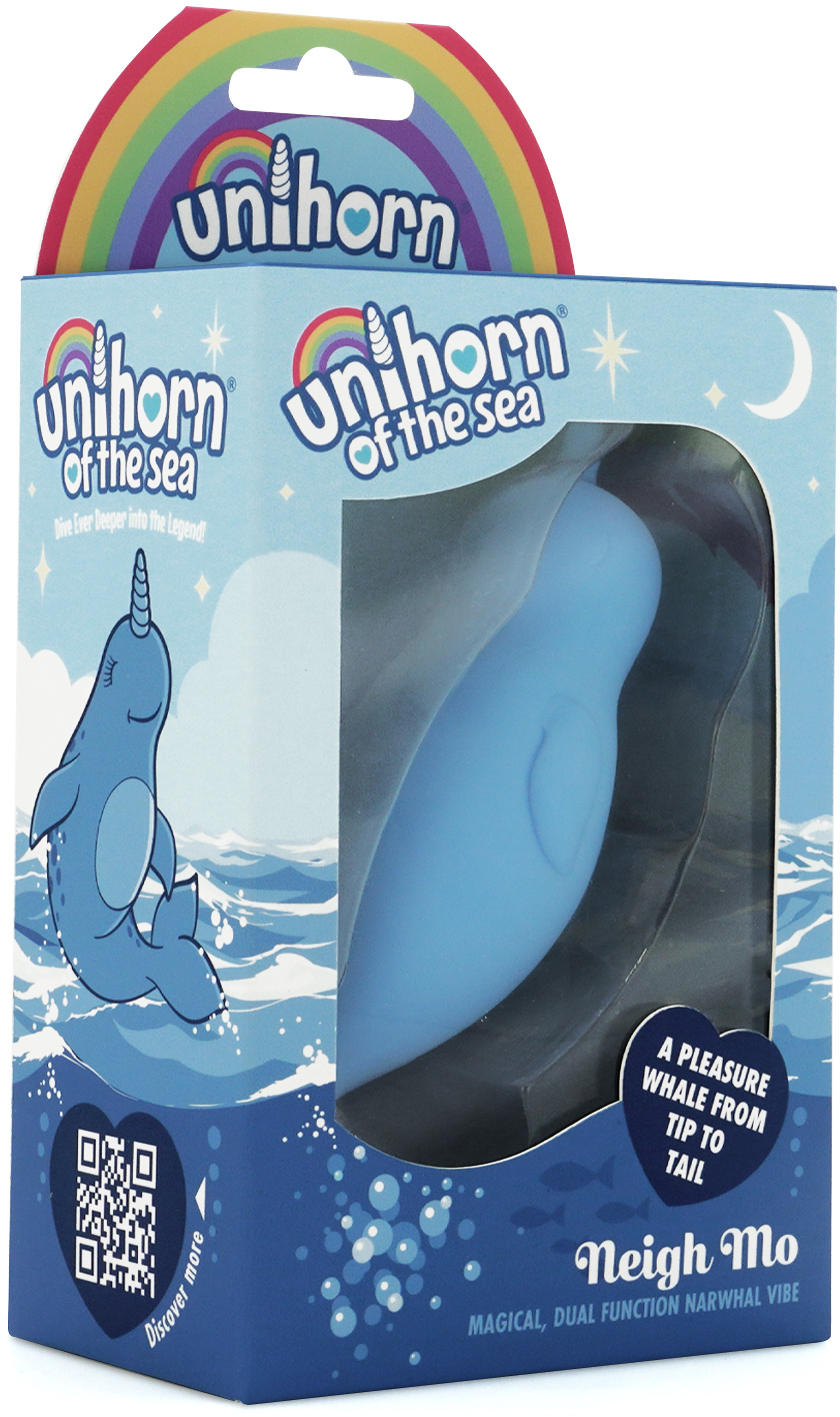 Вибромассажер  Unihorn of the Sea – Neigh Mo с точечной стимуляцией, голубой