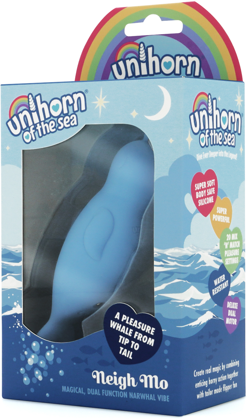 Вибромассажер  Unihorn of the Sea – Neigh Mo с точечной стимуляцией, голубой